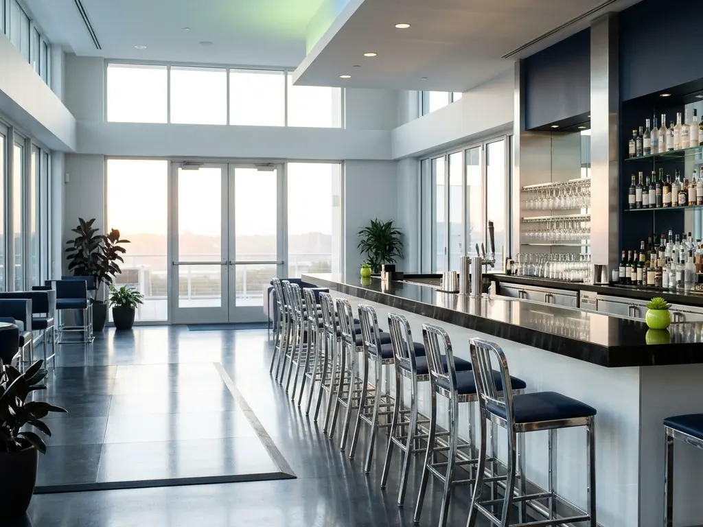 Nightclub cleaning: Clubs, bars, lounges, bowling alleys and pool halls: the morning after, handled — floors, bars, restrooms and seating.